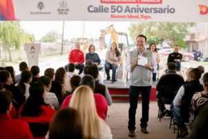 Con pavimentación de calles y obras de drenaje, mejoran vialidades y servicios en Nuevo Ideal (2)