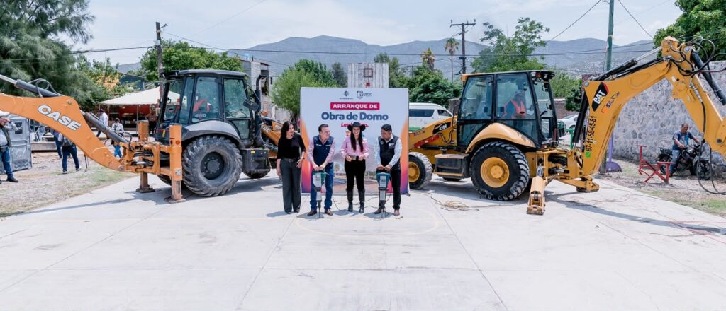 Inician construcción del domo en Carlos Real; Esteban y Susy cumplen compromiso con las familias de esta comunidad de Lerdo1
