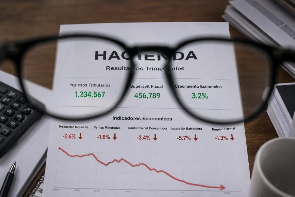 Miopía No se ven los buenos números de que habla Hacienda; Indicadores bajan