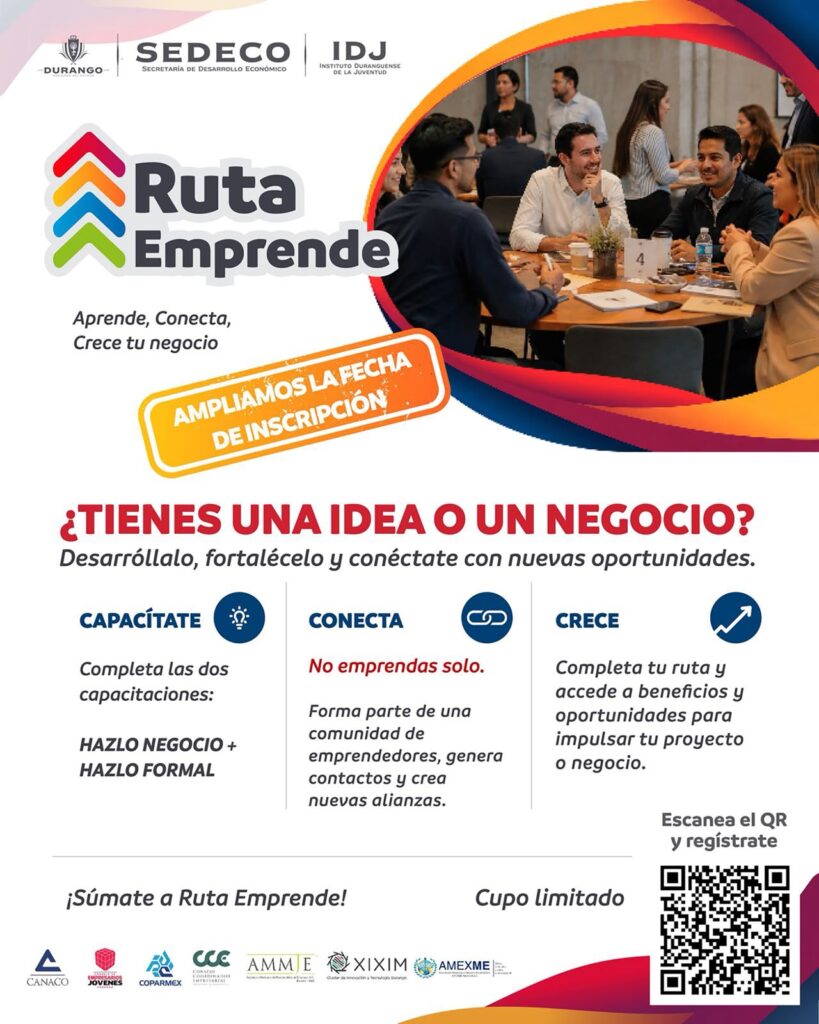 Invita Gobierno del Estado a pequeñas y medianas empresas a participar en la Ruta Emprende 20261