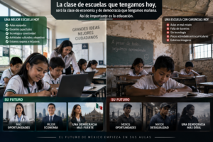 “La clase de escuelas que tengamos hoy, será la clase de economía y de democracia que tengamos mañana”. Así de importante es la educación 1
