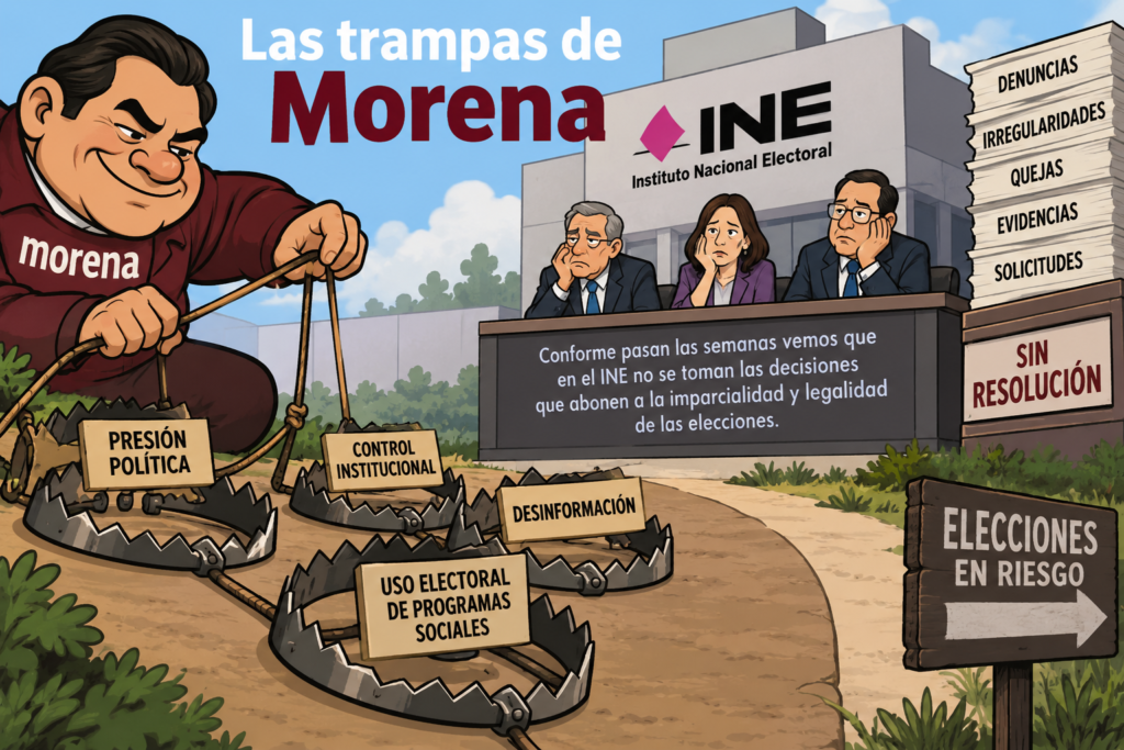 Las trampas de Morena Conforme pasan las semanas vemos que en el INE no se toman las decisiones que abonen a la imparcialidad y legalidad de las elecciones