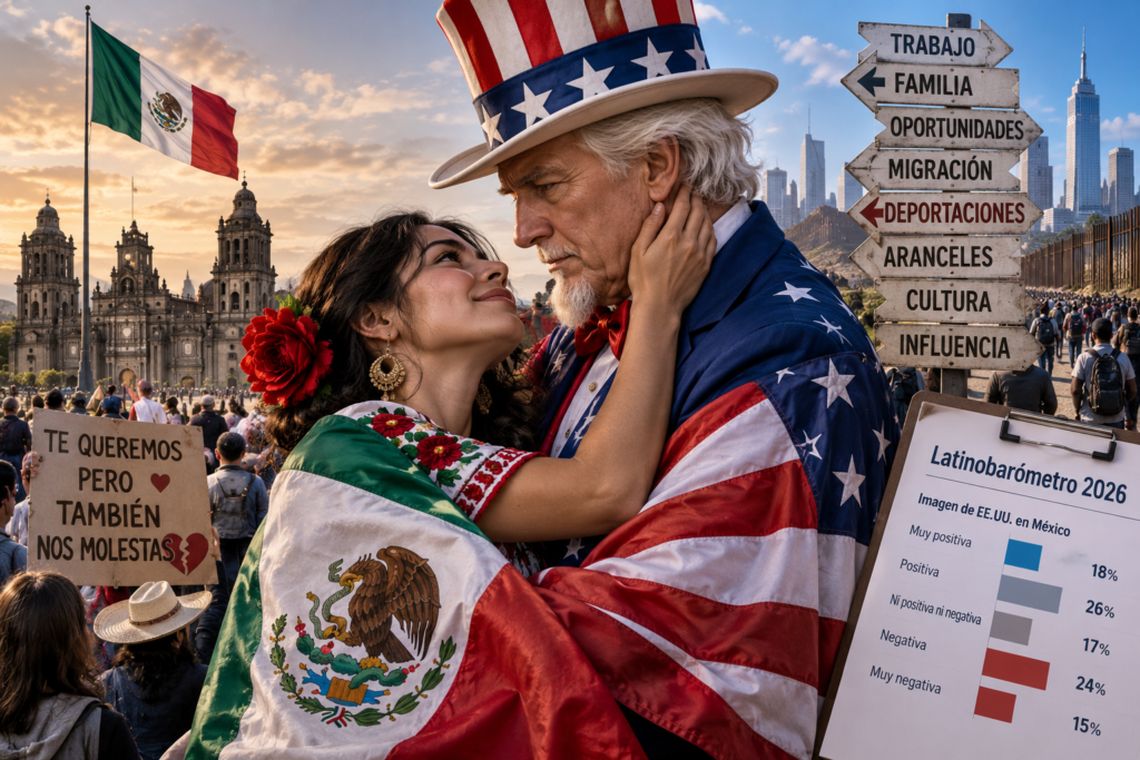 Amor y tensión entre México y Estados Unidos