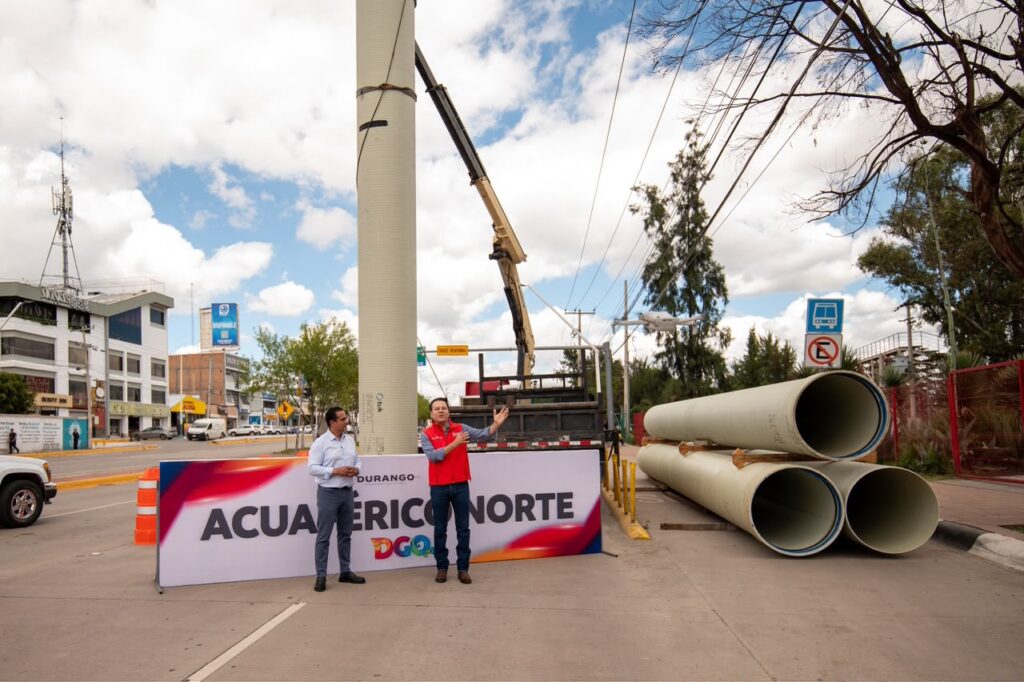 Arranca conexión de Acuaférico Norte; 100 mil duranguenses tendrán agua potable las 24 horas con la interconexión de macrotanques a la Potabilizadora (5)