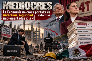 Mediocres Economía no crece por falta de inversión, seguridad y…reformas